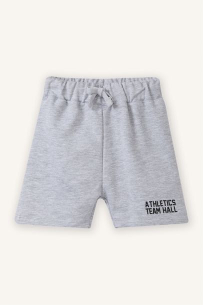 Beli Lastikli Baskılı Şort Erkek Bebek