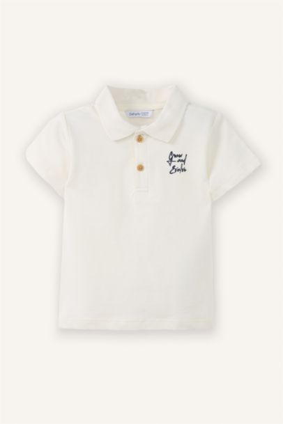 Oversize Baskılı Pike Tişört Erkek Bebek