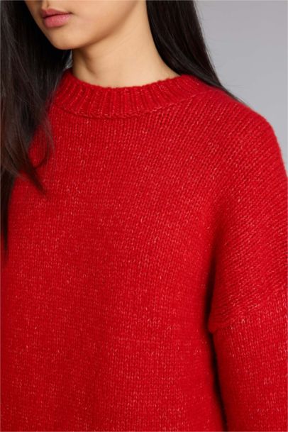 Oversıze Bisiklet Yaka Kazak