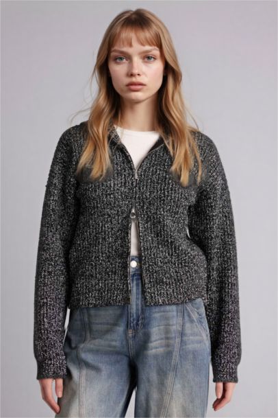 Oversıze Kapüşonlu Hırka