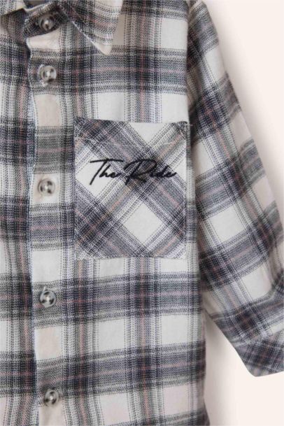 Baby Boy Checked Flannel Long Sleeve Shirt