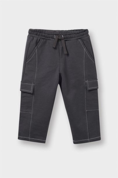 Loose Fit Beli Lastikli Eşofman Altı Erkek Bebek