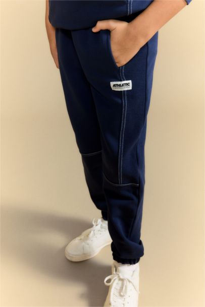 2'li Takım Kapüşonlu Baskılı Sweatshirt Eşofman Altı Erkek Çocuk