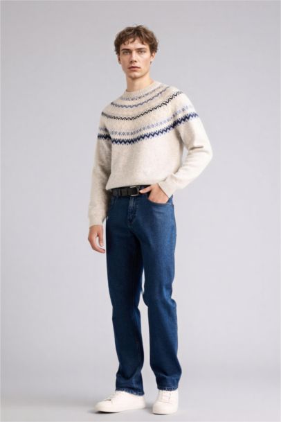 بلوز تريكو قصة عادية بياخة مستديرة