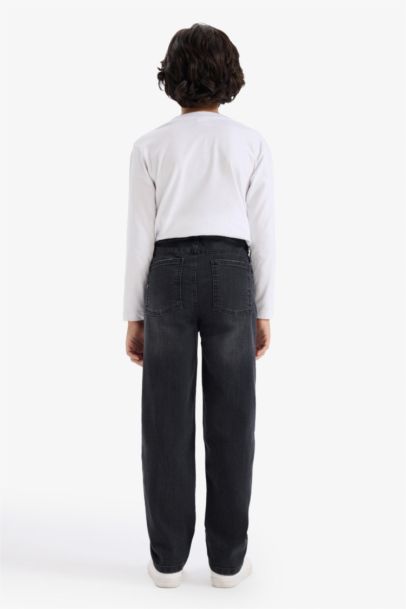 Straight Fit Düz Paça Jean Pantolon Erkek Çocuk