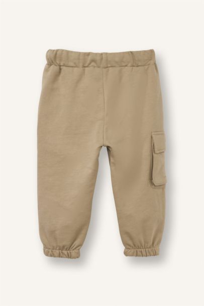 Regular Fıt Sweatshirt Kumaşı Pantolon Erkek Bebek