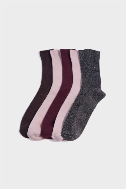 شرابات طويلة حريمي قطن - 5 قطع