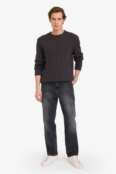 Standard Fit Zipper Knitwear Pullover