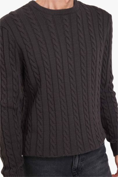 Standard Fit Zipper Knitwear Pullover