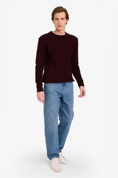 Standard Fit Zipper Knitwear Pullover