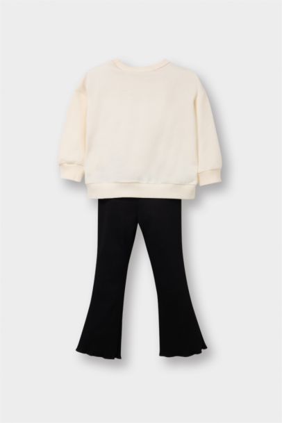 سيت بيبي بناتي سويت شيرت وستريج من ديزني ميكي وميني - قطعتين