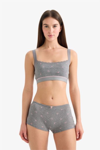 Lace Detail Without Pads or Underwire Bra