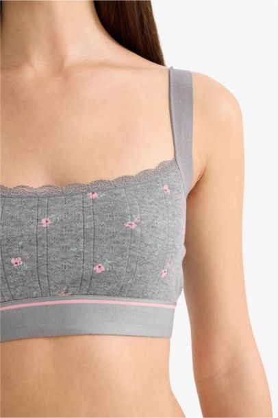 Lace Detail Without Pads or Underwire Bra