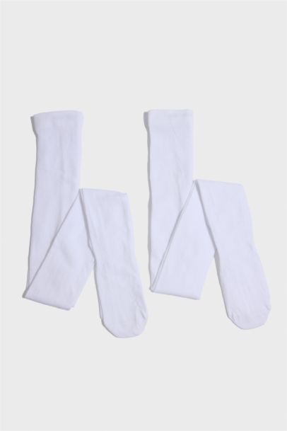 2'li Pamuklu Külotlu Çorap Kız Çocuk