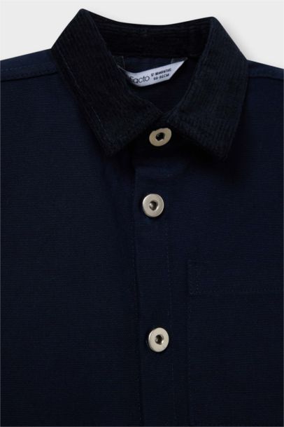 Boy Gabardine Long Sleeve Shirt