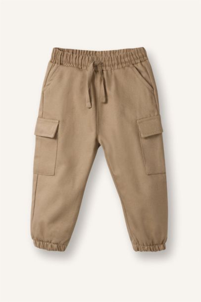 Kargo Fit Jogger Paça Gabardin Pantolon Erkek Bebek