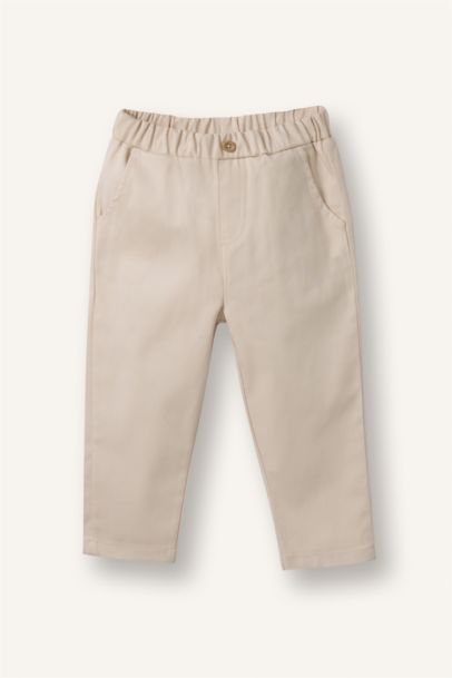 Selanik Kumaş 2'li Takım Polo Yaka Sweatshirt Pantolon Erkek Bebek