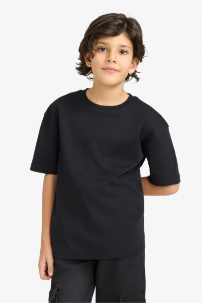 Oversize Kalın Kumaş Tişört Erkek Çocuk