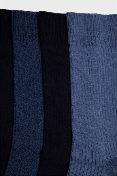 Erkek 5'li Pamuklu Uzun Çorap