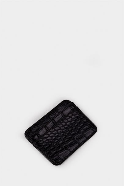 Woman Faux Leather Business Card Wallet