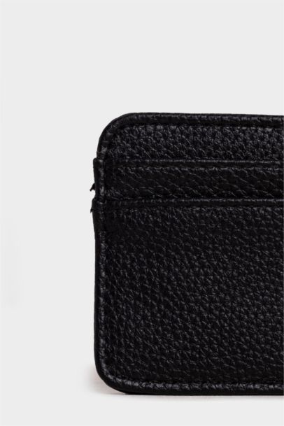 Woman Faux Leather Business Card Wallet