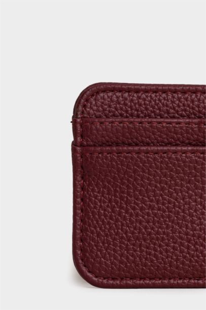 Woman Faux Leather Business Card Wallet