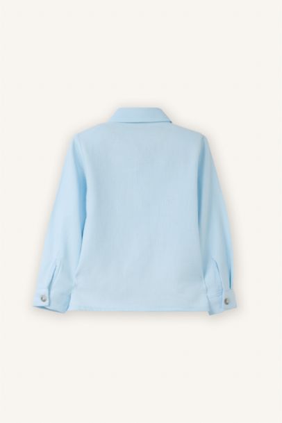 Baby Boy Shirt Collar Cotton Long Sleeve Shirt