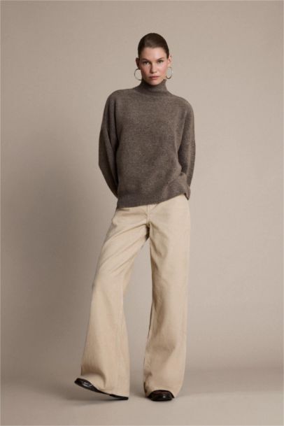 بلوز تريكو اوفر سايز بياخة عالية هاينك