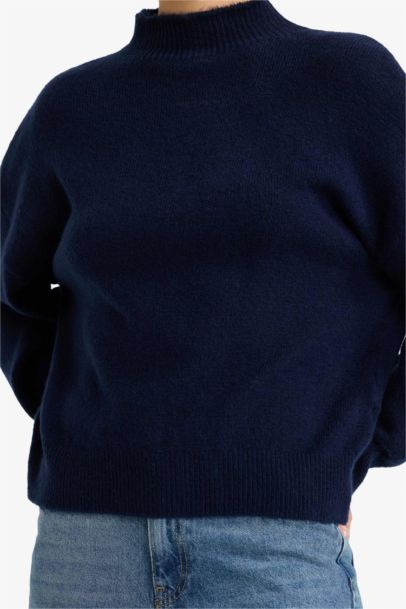 Pull en maille Oversize à demi-col roulé