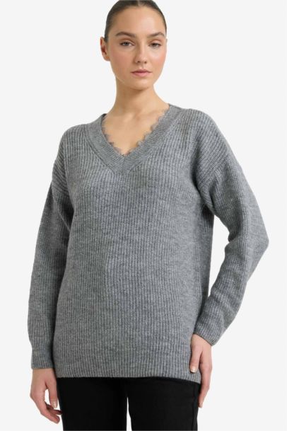 Pull en maille Oversize à col V
