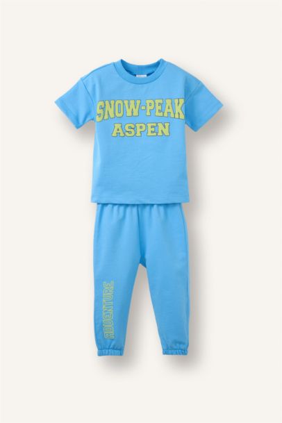 Baskılı 2'li Takım Erkek Bebek