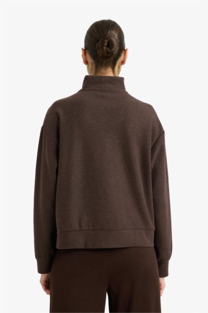 Regular Fit Printed Long Sleeve Sweatshirt