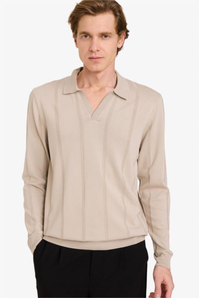 بلوز تريكو قصة عادية بياخة بولو