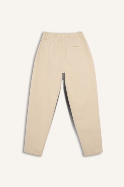 Boy Carrot Fit Gabardine Trousers