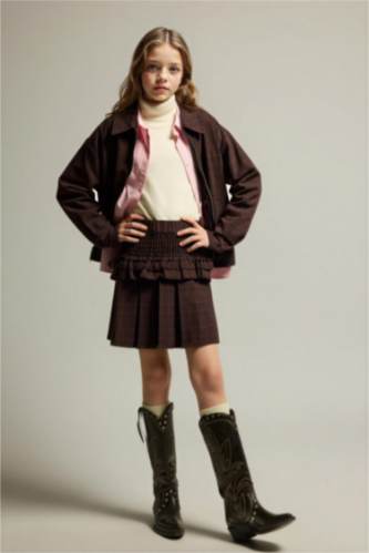 Pileli Etek Kız Çocuk