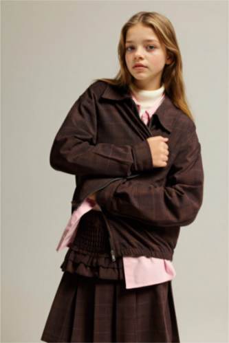 قميص جاكيت مخمل قطيفة كم طويل قصة عادية