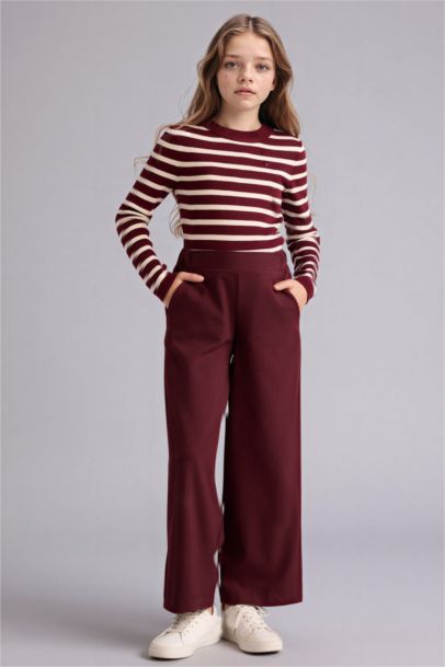 Pull rayé pour fille