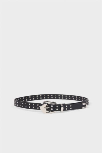 Kadın Oval Toka Suni Deri Klasik Kemer