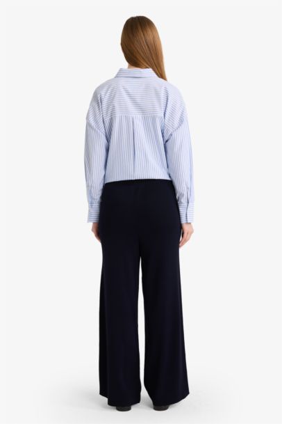 Wide Leg Knitwear Trousers