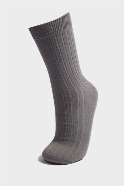 Kadın 2'li Pamuk Akrilik Uzun Çorap