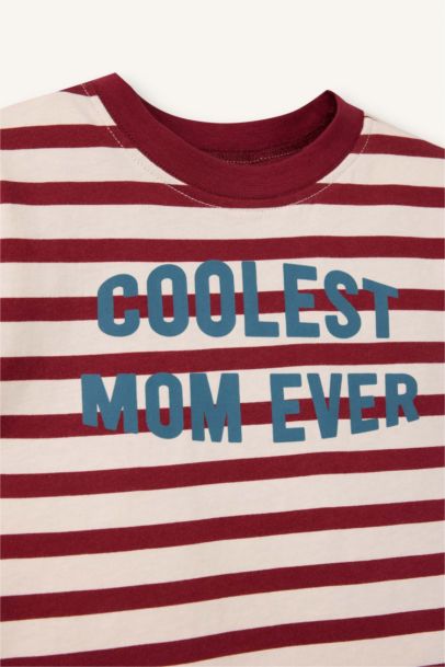 Baby Boy Oversize Fit Printed Fabric Short Sleeve T-Shirt