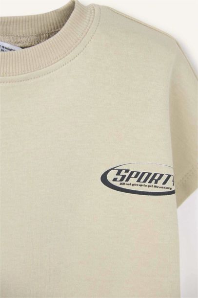 Oversıze Baskılı Tişört Erkek Bebek