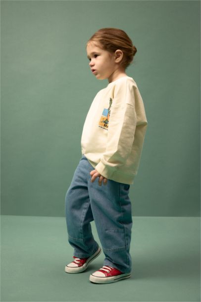 Baby Boy Oversize Back Print Sweatshirt