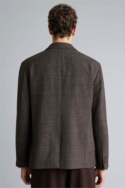 Regular Fıt Astarlı Blazer Ceket