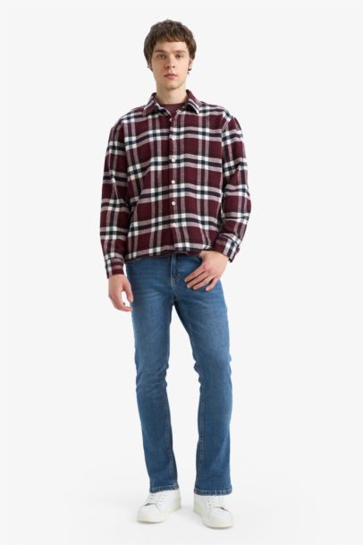 Boxy Fit Flannel Shirt