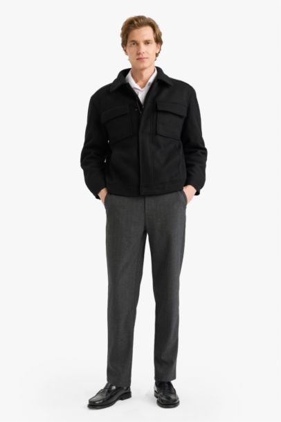 جاكيت قصة عادية بسحاب