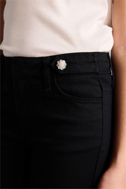 Flare Fıt İspanyol Paça Gabardin Pantolon Kız Çocuk