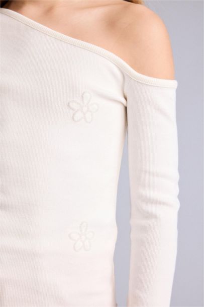 Regular Fit Flower Long Sleeve T-Shirt