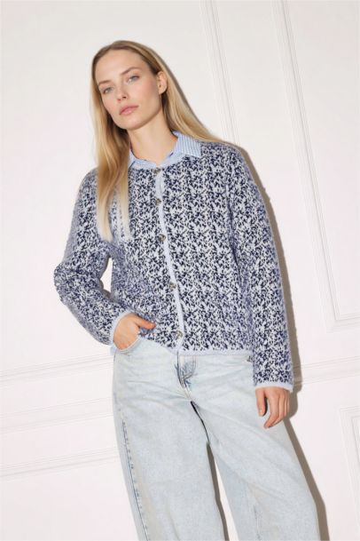 Regular Fit Crew Neck Knitwear Cardigan