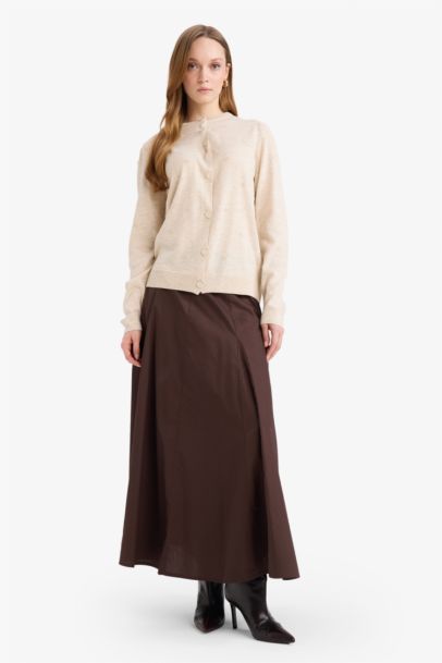 Regular Fit Crew Neck Knitwear Cardigan